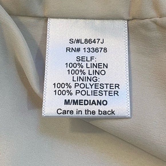 Love Tree Linen Blazer, Jacket, 3/4 sleeve, Size Medium, Classic, women’s - Picture 6 of 9